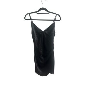 Altar'd State Black Mini Slip Dress Spaghetti Strap
